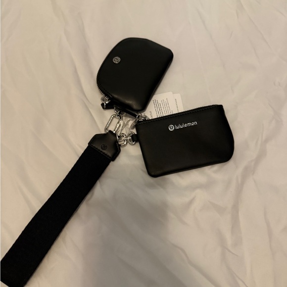 Lululemon Cactus Leather Dual Pouch Wristlet - Picture 7 of 7